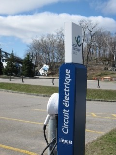 Borne électrique Circuit électrique d'Hydro-Québec Borne électrique Circuit électrique d'Hydro-Québec